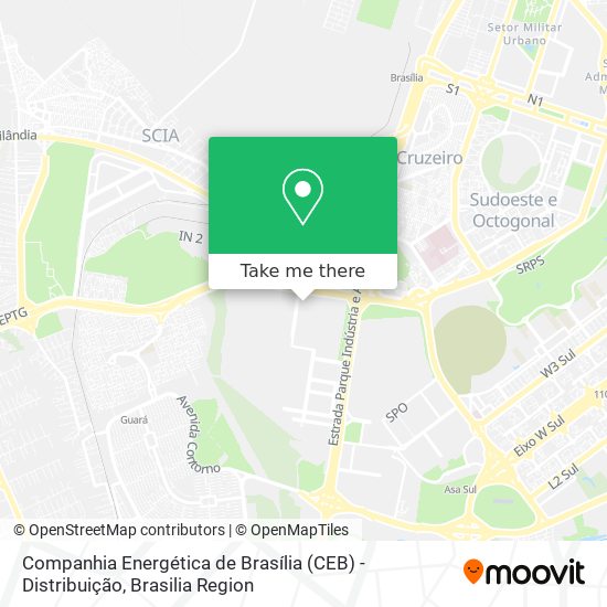 Companhia Energética de Brasília (CEB) - Distribuição map