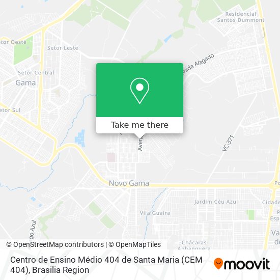 Centro de Ensino Médio 404 de Santa Maria (CEM 404) map