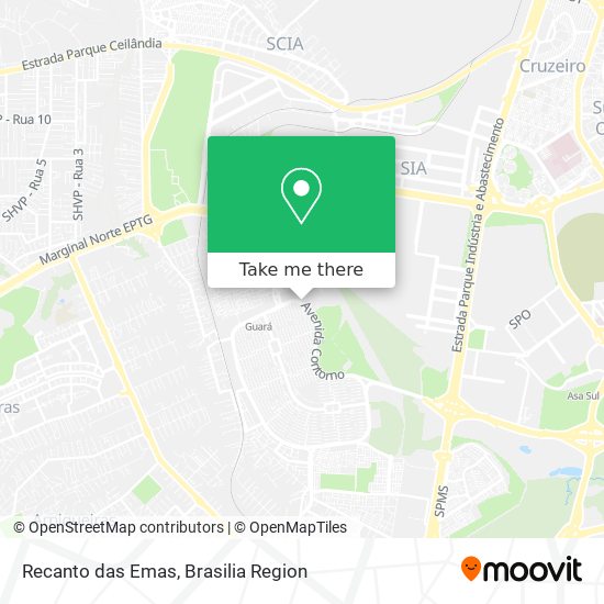 Mapa Recanto das Emas