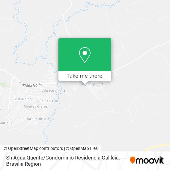 Sh Água Quente / Condomínio Residência Galiléia map