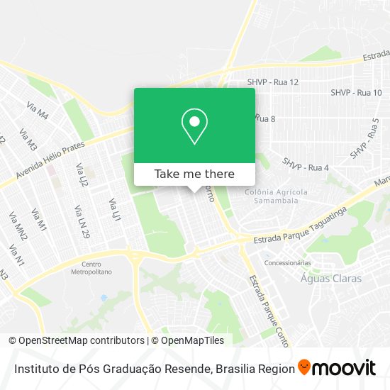Instituto de Pós Graduação Resende map