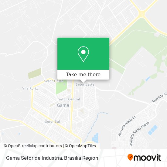 Gama Setor de Industria map