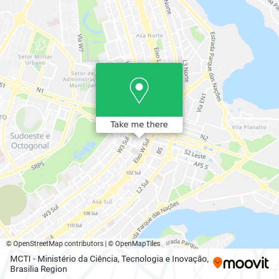 Mapa MCTI - Ministério da Ciência, Tecnologia e Inovação