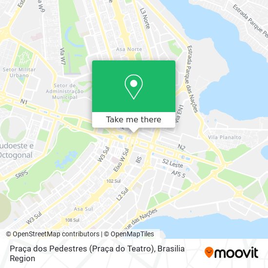 Comment aller à Praça dos Pedestres (Praça do Teatro) à Brasília en Bus ou  Métro ? | Moovit