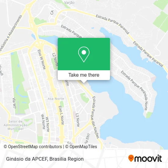 Ginásio da APCEF map