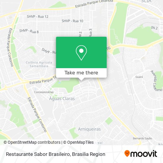 Mapa Restaurante Sabor Brasileiro