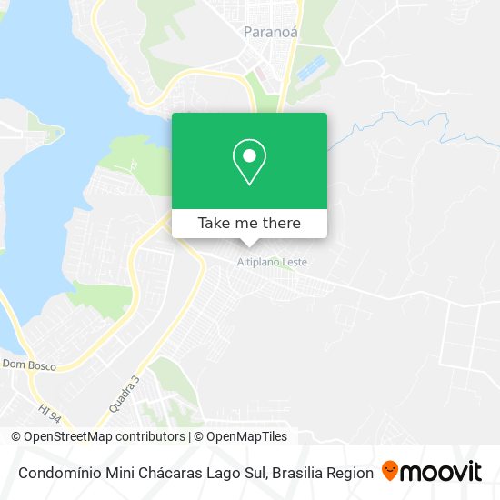 Condomínio Mini Chácaras Lago Sul map