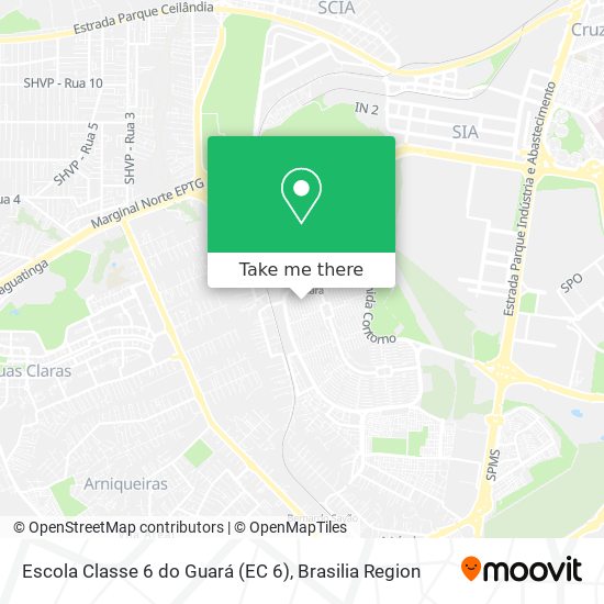 Escola Classe 6 do Guará (EC 6) map