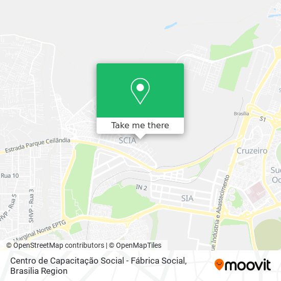 Mapa Centro de Capacitação Social - Fábrica Social