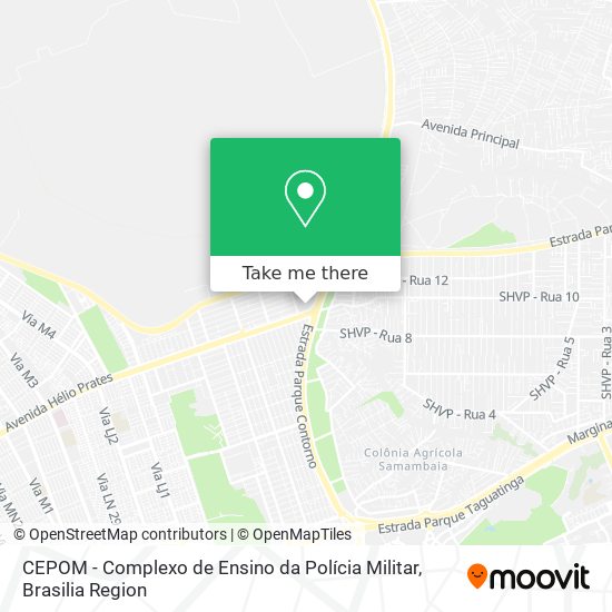 CEPOM - Complexo de Ensino da Polícia Militar map