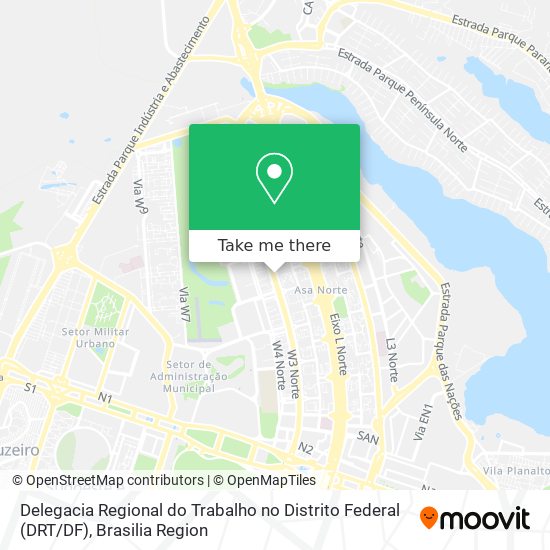 Delegacia Regional do Trabalho no Distrito Federal (DRT / DF) map