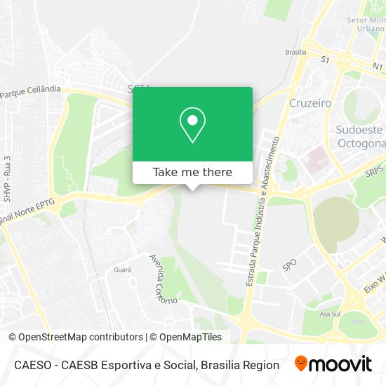 CAESO - CAESB Esportiva e Social map