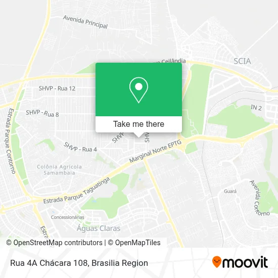 Rua 4A Chácara 108 map