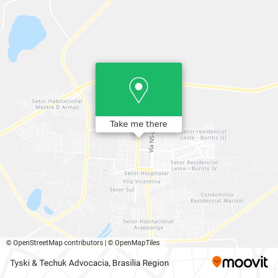 Tyski & Techuk Advocacia map