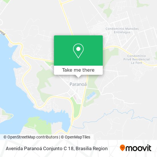 Avenida Paranoá Conjunto C 18 map