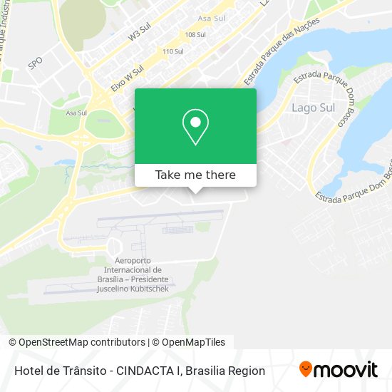 Hotel de Trânsito - CINDACTA I map