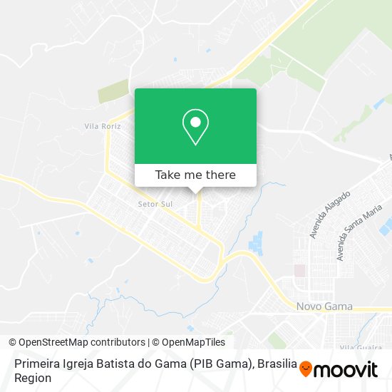 Primeira Igreja Batista do Gama (PIB Gama) map