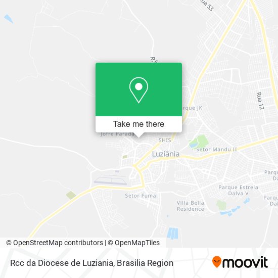 Rcc da Diocese de Luziania map