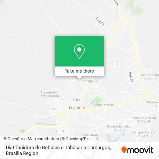 Distribuidora de Bebidas e Tabacaria Camargos map
