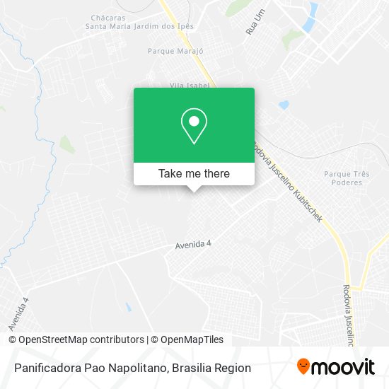 Panificadora Pao Napolitano map