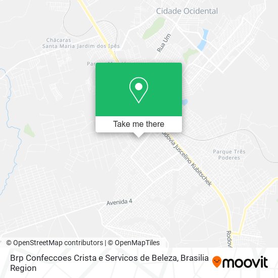 Brp Confeccoes Crista e Servicos de Beleza map