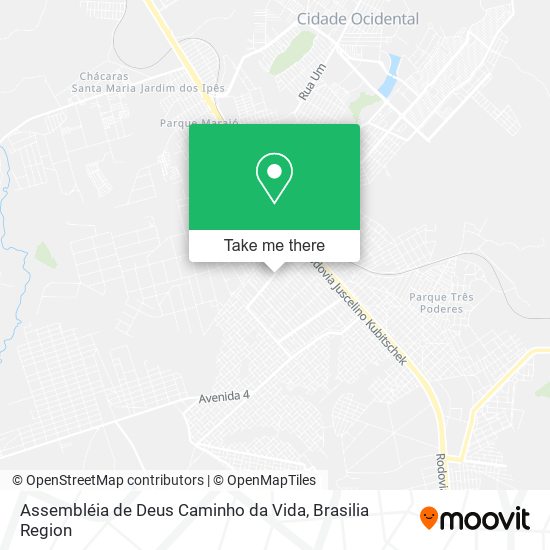 Assembléia de Deus Caminho da Vida map