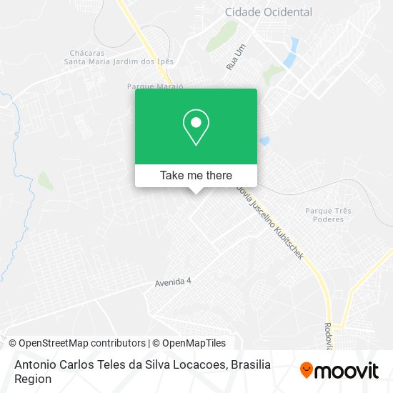 Mapa Antonio Carlos Teles da Silva Locacoes