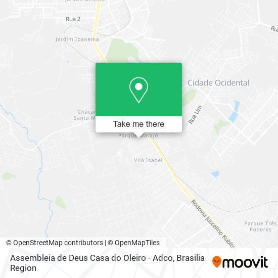 Assembleia de Deus Casa do Oleiro - Adco map