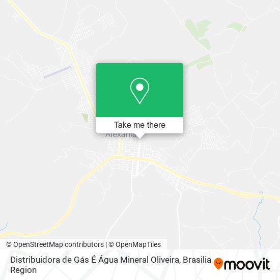 Distribuidora de Gás É Água Mineral Oliveira map