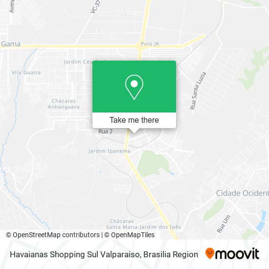 Havaianas Shopping Sul Valparaiso map