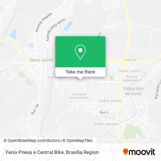 Fenix Pneus e Central Bike map