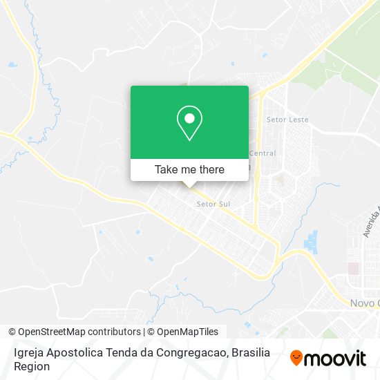 Mapa Igreja Apostolica Tenda da Congregacao