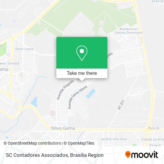 SC Contadores Associados map