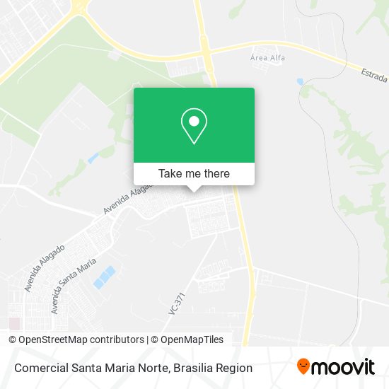 Comercial Santa Maria Norte map
