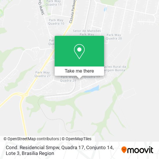Cond. Residencial Smpw, Quadra 17, Conjunto 14, Lote 3 map