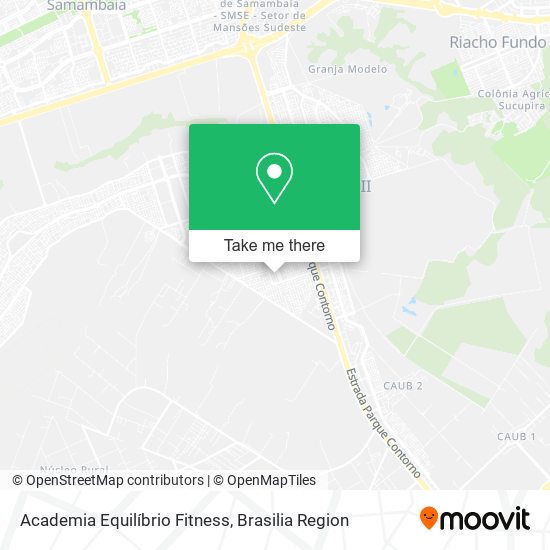 Mapa Academia Equilíbrio Fitness