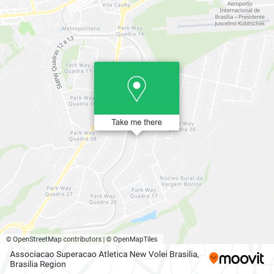 Associacao Superacao Atletica New Volei Brasilia map
