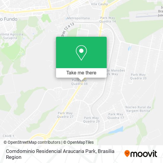 Comdominio Residencial Araucaria Park map
