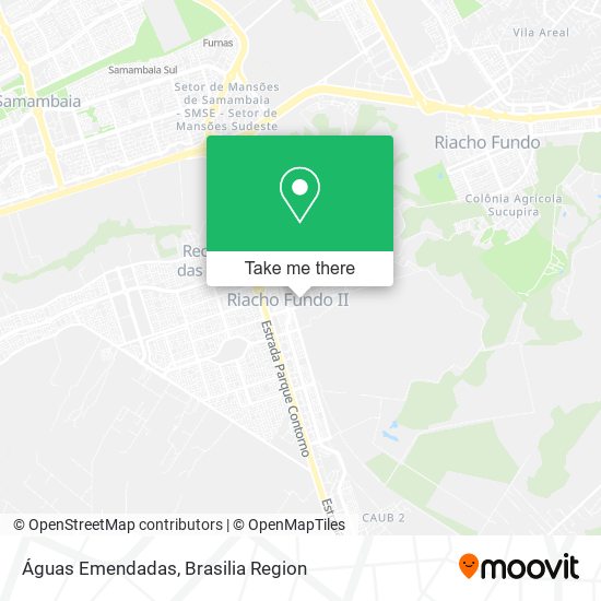 Águas Emendadas map