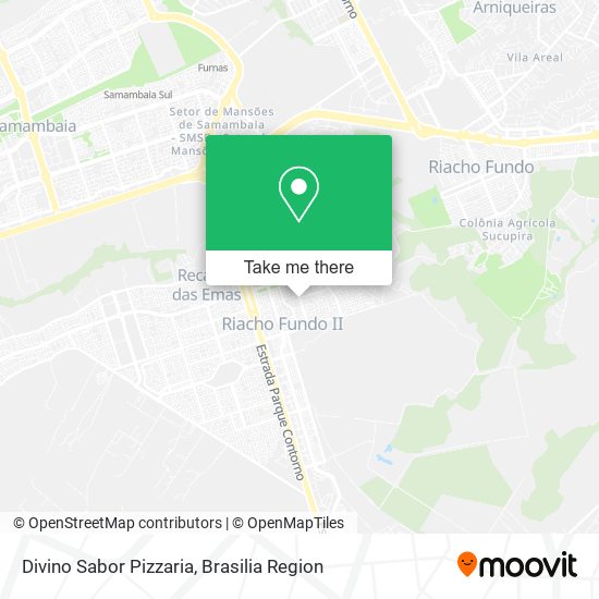 Mapa Divino Sabor Pizzaria