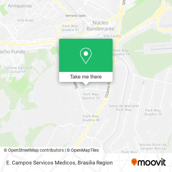 E. Campos Servicos Medicos map