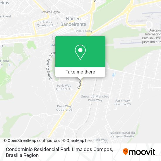 Condominio Residencial Park Lima dos Campos map