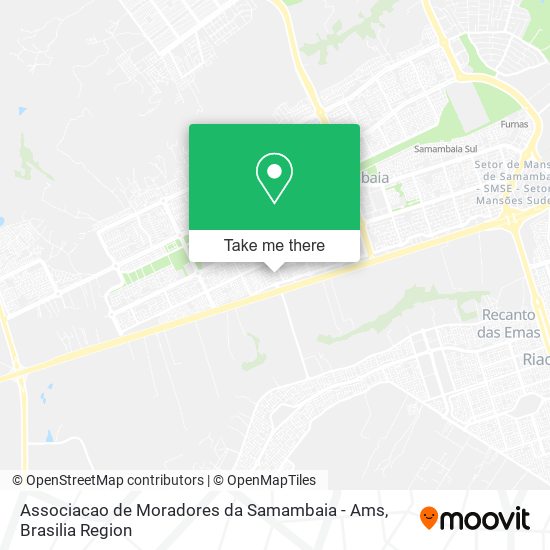 Associacao de Moradores da Samambaia - Ams map