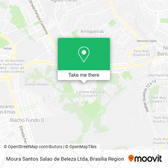 Mapa Moura Santos Salao de Beleza Ltda