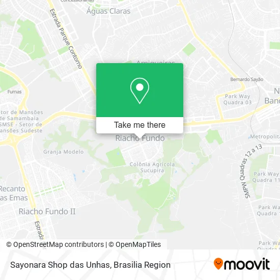 Sayonara Shop das Unhas map