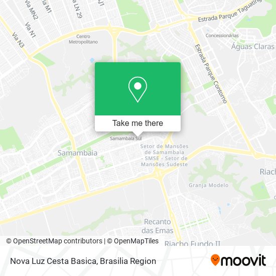 Nova Luz Cesta Basica map