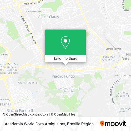 Academia World Gym Arniqueiras map