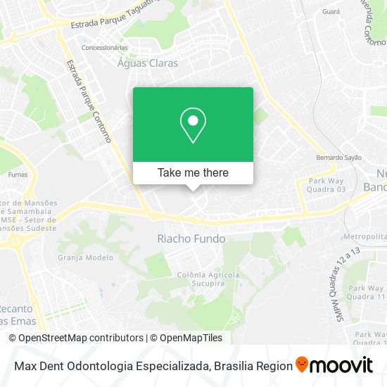 Mapa Max Dent Odontologia Especializada