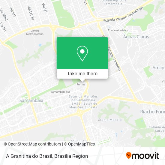 A Granitina do Brasil map