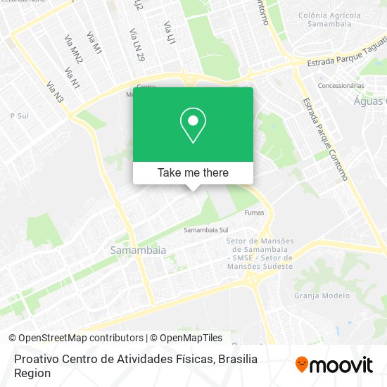 Proativo Centro de Atividades Físicas map